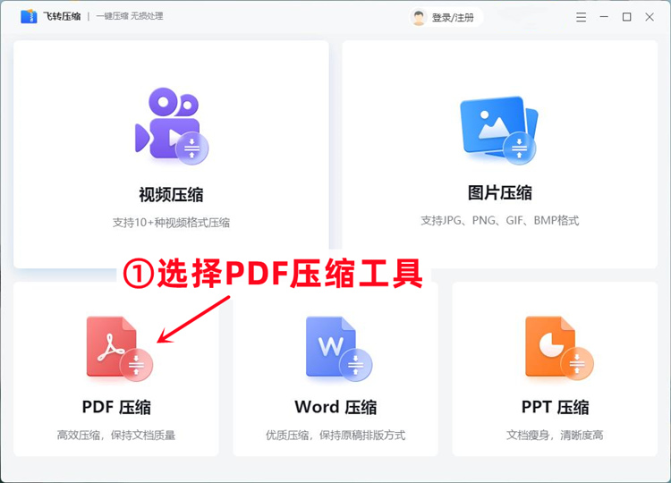 PDF文件压缩步骤1